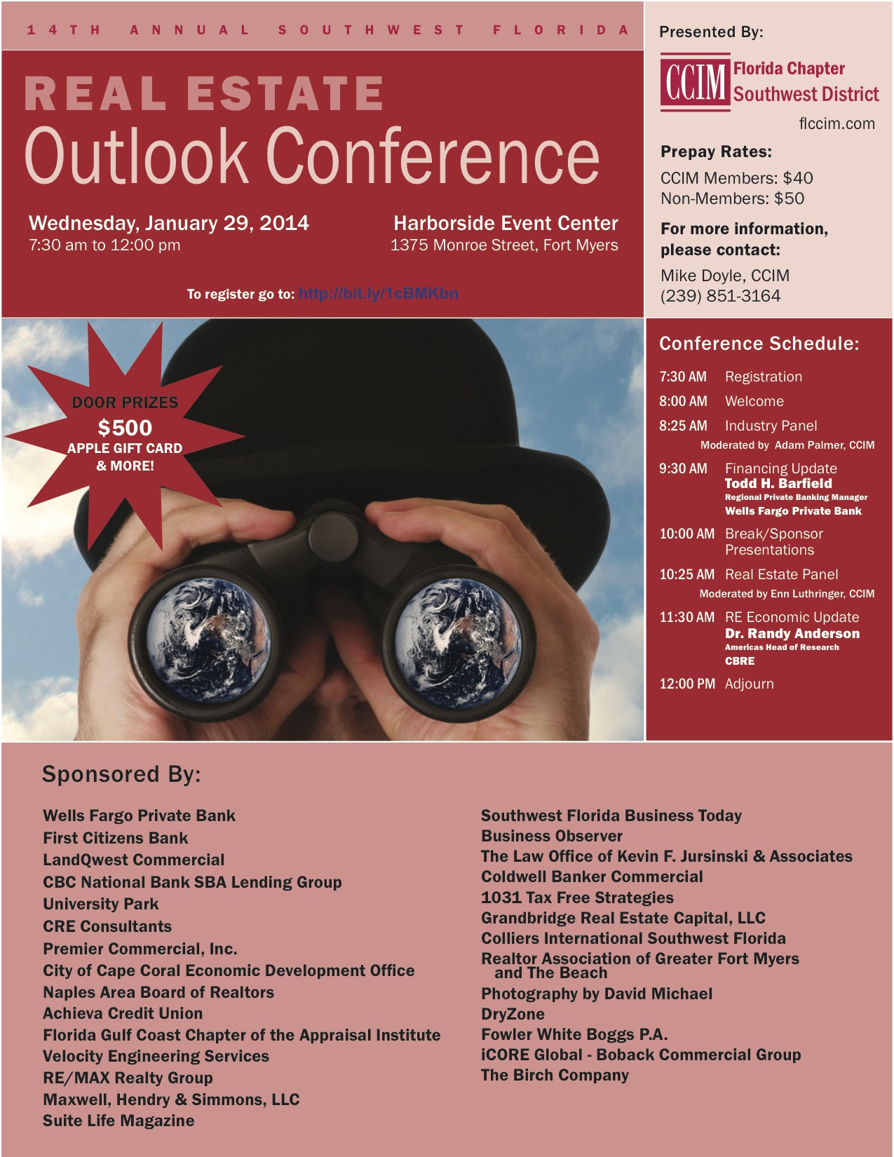 The 14th Annual Southwest Florida Real Estate Outlook Conference is Tomorrow