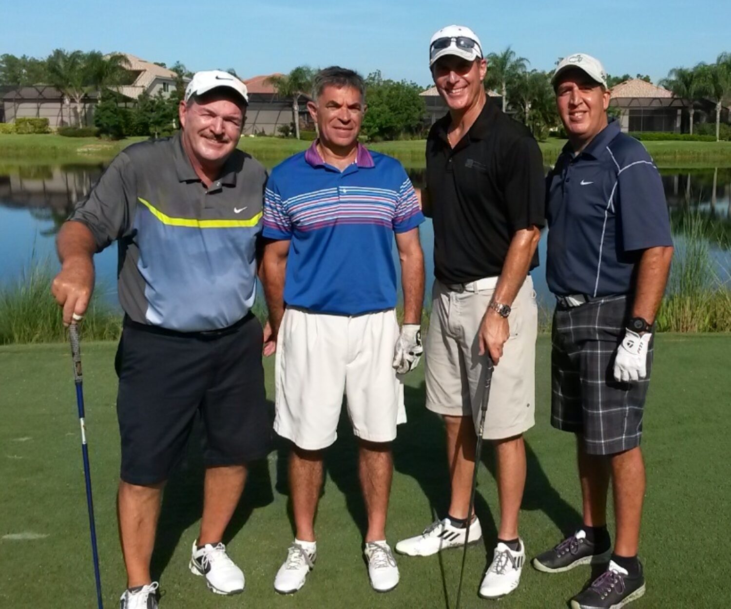 Team Advantage Retirement Group at the “Drive Out Homelessness” tournament included Craig Conklin, Dave Slovak, Alfie Tounjian and Pastor John Antonucci.