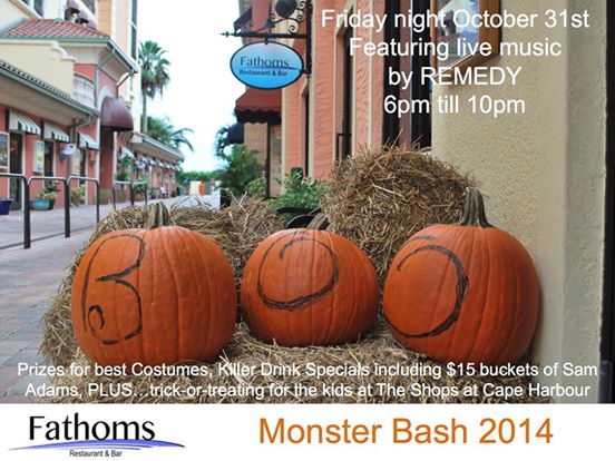 Fathoms promises a monster Halloween party at Cape Harbour