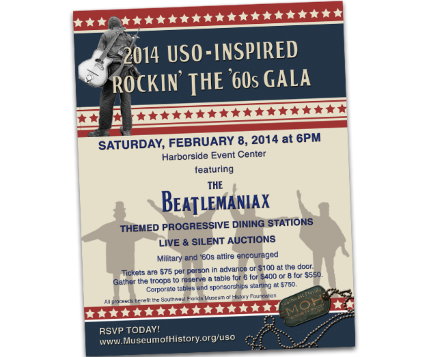 Museum of History Gala Invitation designed by CONRIC PR & Marketing | Publishing
