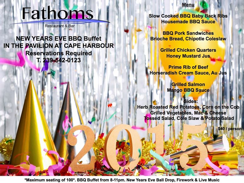 Resolve to ring in the new year at Fathoms Restaurant & Bar