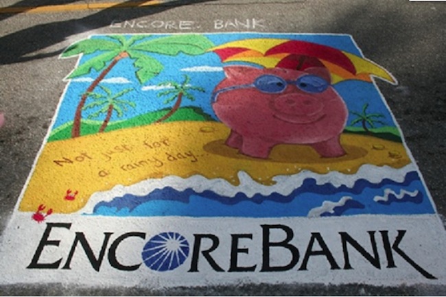 Encore Bank Lends Flair to Good Causes at Chalk Art 2015