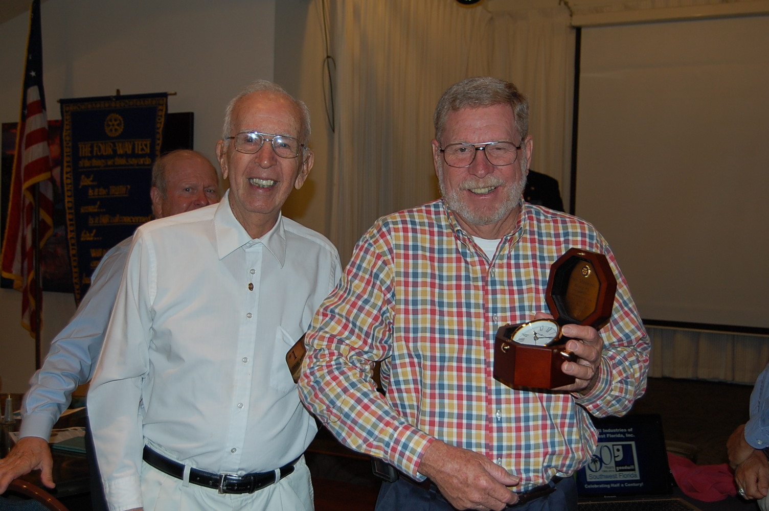 Rotary Club of Fort Myers celebrates Badge #1 member Paul Herring