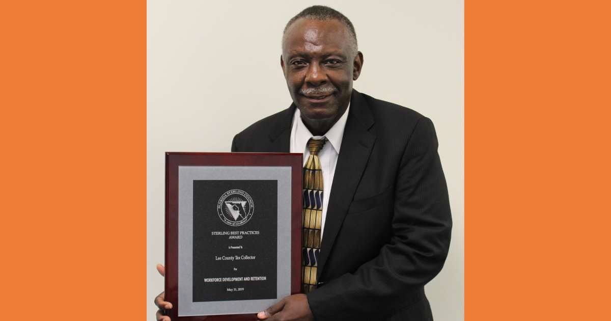 Lee County Tax Collector wins Florida Sterling Council Award