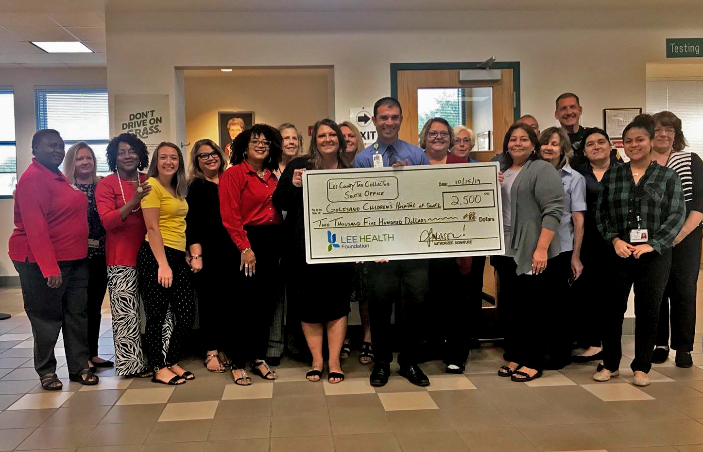 Lee County Tax Collector office raises money for Golisano - CONRIC pr +  marketing