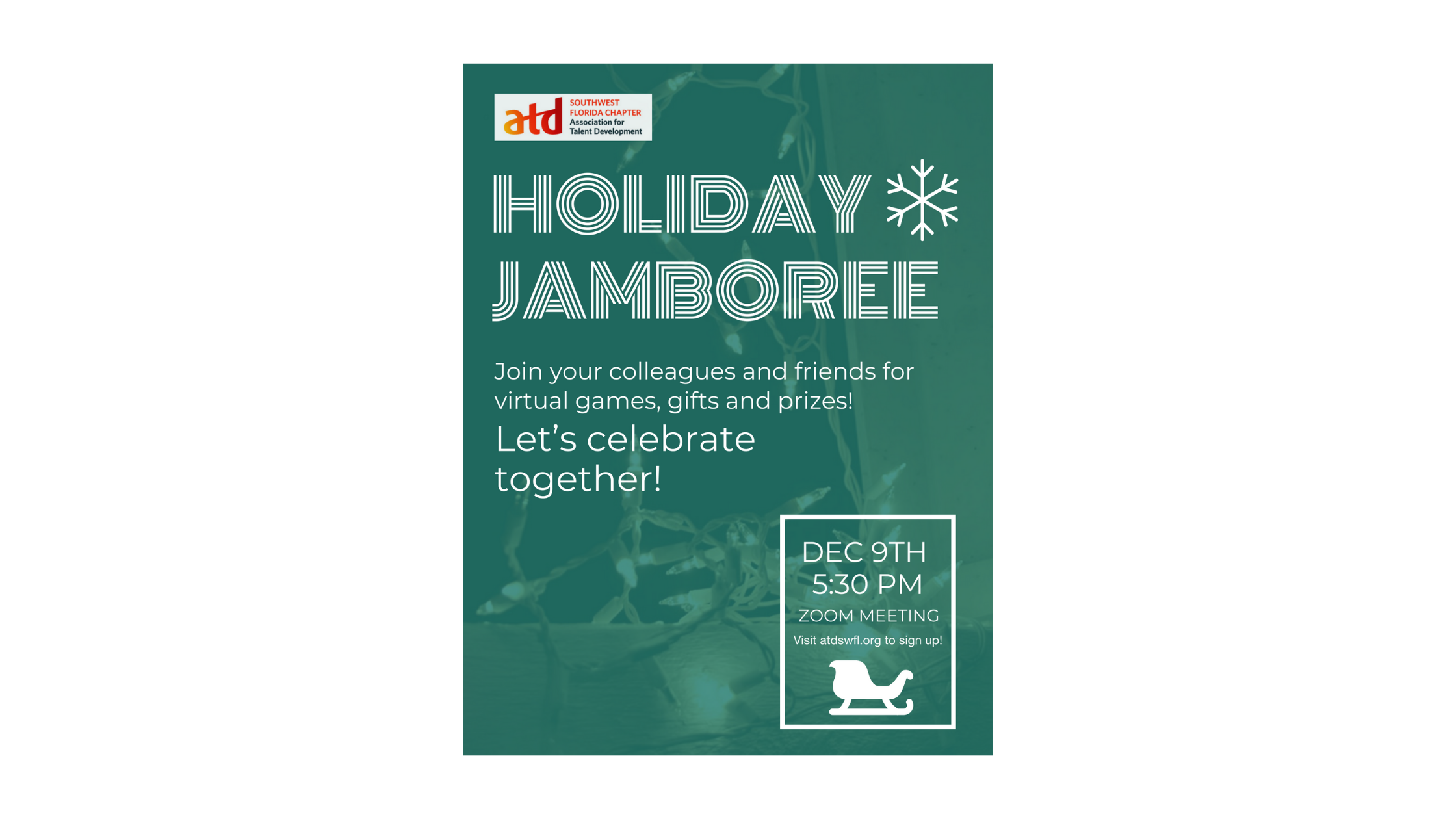 Association for Talent Development hosting a Holiday Jamboree in conjunction with ATD Employee Learning Week