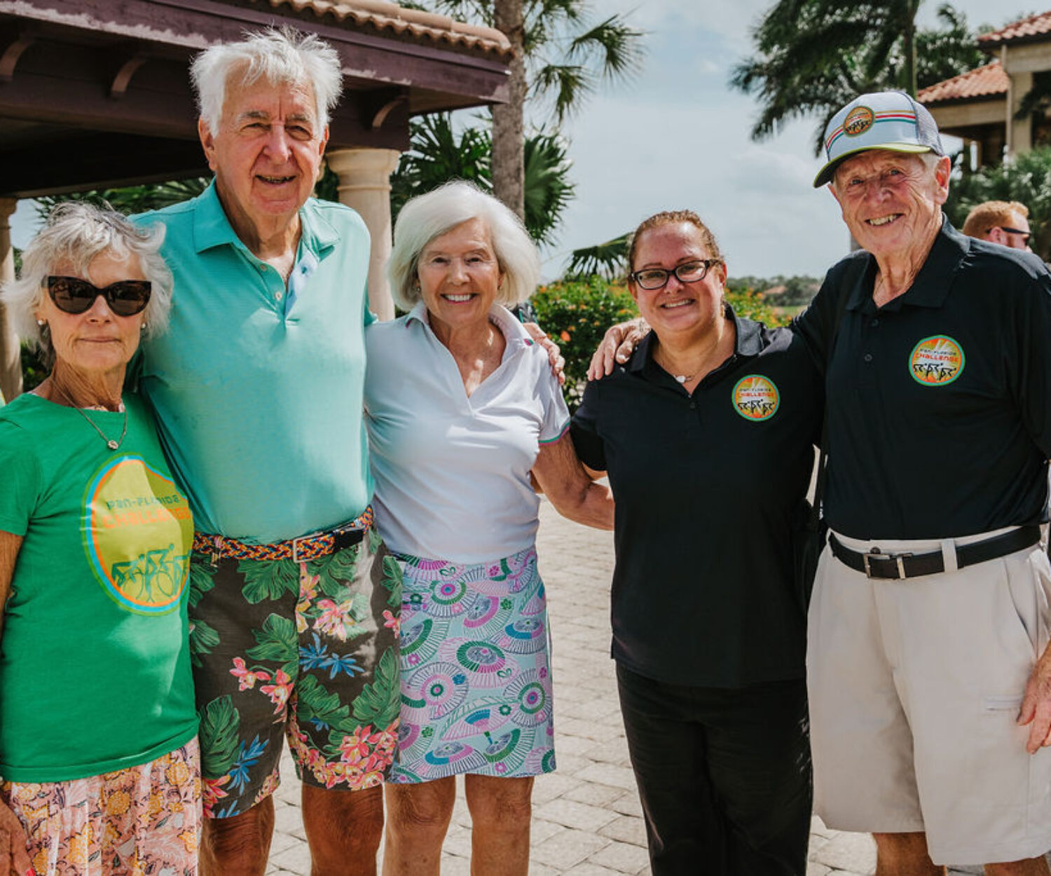 Laraine Bergmann, Gail and David Raymond, Jeri Goetz, Bob Lacroix